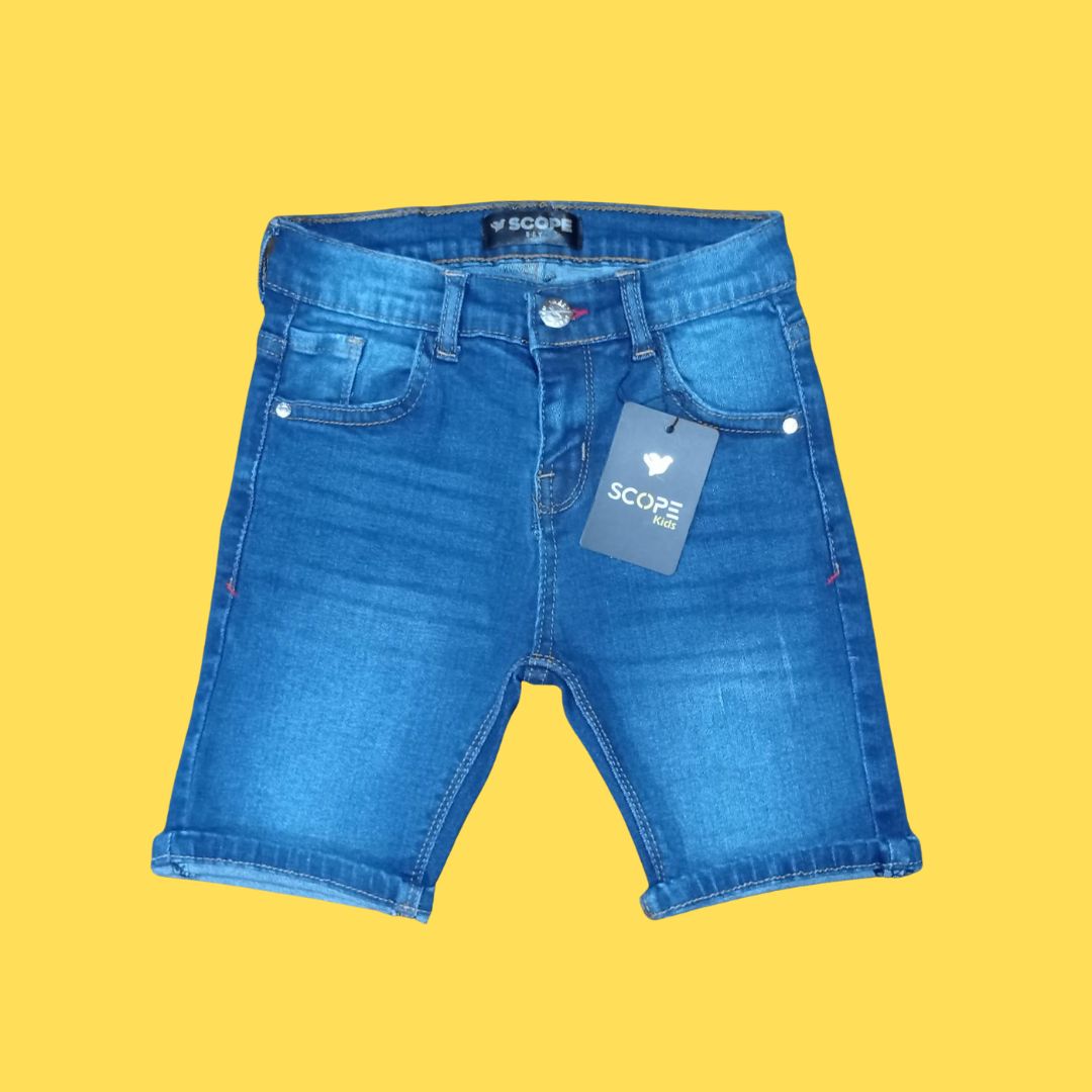 Two Quarter Light Blue Denim Short